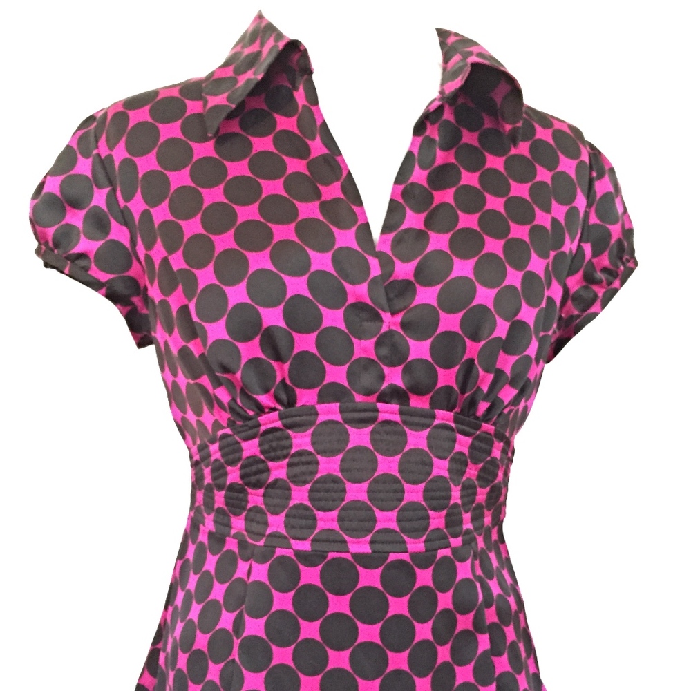 Inc Polka Dot Silk Top